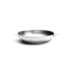Poêle à Frire tout Inox sans Queue Ø 24 cm Twisty de Buyer