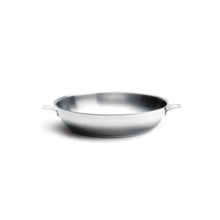 Poêle à Frire tout Inox sans Queue Ø 24 cm Twisty de Buyer