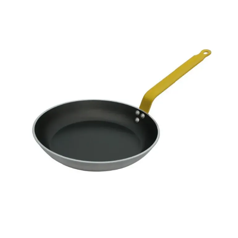 Poêle Antiadhésive ø28 cm HACCP Jaune Choc Resto Induction De Buyer