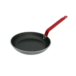 Poêle Antiadhésive ø24 cm HACCP Rouge Choc Resto Induction De Buyer