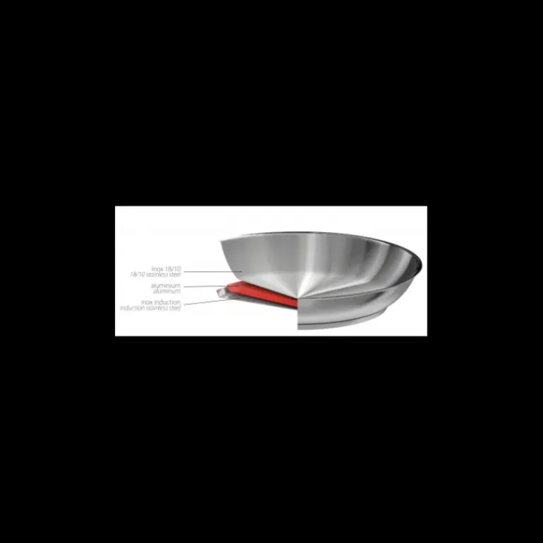 Poêle Haute Ø 24 cm Strate Amovible Inox Cristel