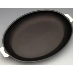 Poêle Mutine Ovale Ø 35 cm Manche Amovible Anti-Adhésive Inox Cristel