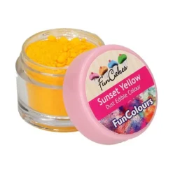 Poudre comestible Jaune orangé 2,5 g FunCakes