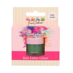 Poudre comestible Vert houx 1,2 g FunCakes