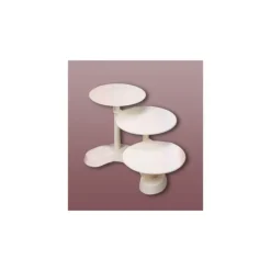 Présentoir à Gâteaux Blanc 3 Plateaux