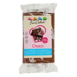 Pâte à Sucre goût Chocolat 250g Funcakes