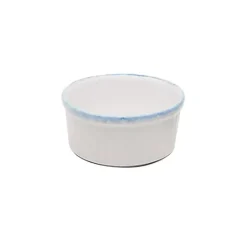 Ramequin 8,5 cm Porcelaine Blanche granitée