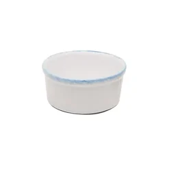 Ramequin 10 cm Porcelaine Blanche granitée