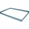 Rectangle Inox sans fond 49,5 x 29 cm H.3,5 cm