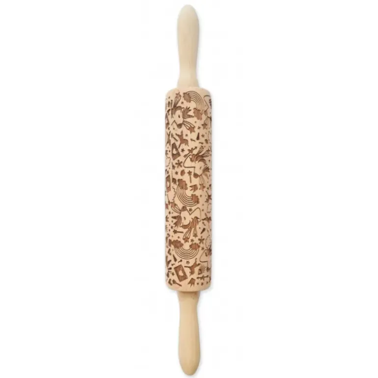 Rouleau à Pâtisserie Motifs Licornes et Arc-en-ciel 39 cm
