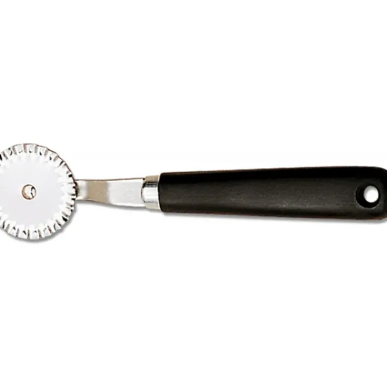 Roulette à pâte 7 cm cannelée inox