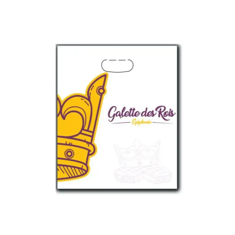 Sac à Galette Ingraissable 26x31cm Motif Couronne x100