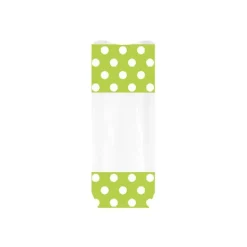Sachet Bonbon 12 x 26 cm Anis à Pois Blancs Patisdécor (x10)