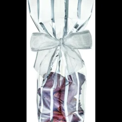 Sachet Bonbon Argent avec Fond Carton 12 x 26 cm (x100)