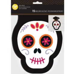 Sachet Bonbon Crâne Halloween Wilton (x15)