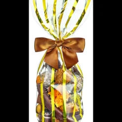 Sachet Bonbon Or avec Fond Carton 14 x 30,5 cm (x100)