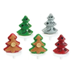 Sapins Décorés sur pique x50