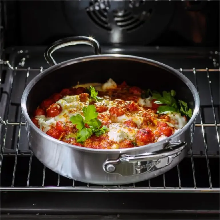 Sauteuse Inox Ø 26 cm avec Couvercle PREMIERE GreenPan