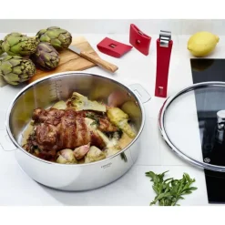 Sauteuse Mutine Ø 32 cm Manche Amovible Inox Cristel