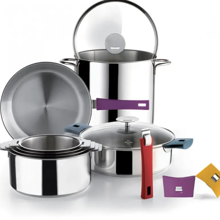 Sauteuse Mutine Ø 26 cm Manche Amovible Anti-Adhésive Inox Cristel