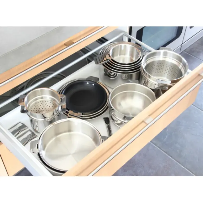 Sauteuse Mutine Ø 26 cm Manche Amovible Anti-Adhésive Inox Cristel