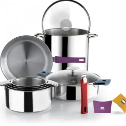 Sauteuse Mutine Ø 22 cm Manche Amovible Anti-Adhésive Inox Cristel