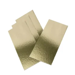 Semelle à Bûche 30x10cm Or Bord Droit (x50)