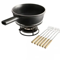 Service à Fondue en Céramique Ø 22 cm Ardoise Emile Henry