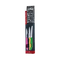 Set 2 Couteaux d'Office, un Couteau à Tomate et un Epluche Légumes Swiss Classic Victorinox