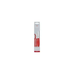 Set Couteau d'Office, Couteau à Tomate et Epluche Légumes Rouge Swiss Classic Victorinox