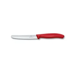 Set Couteau d'Office, Couteau à Tomate et Epluche Légumes Rouge Swiss Classic Victorinox