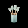 Set pot 1,1 L avec 4 Ustensiles Sea Salt Le Creuset
