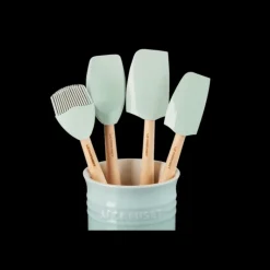 Set pot 1,1 L avec 4 Ustensiles Sea Salt Le Creuset