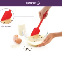 Spatule en Silicone Monobloc Noire Mastrad