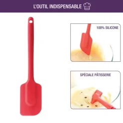 Spatule en Silicone Monobloc Rouge Mastrad