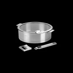 Série de Couvercles Plats en Verre Trempé 16 à 20 cm Strate Amovible Cristel