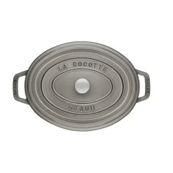 STAUB Cocotte Fonte Ovale 23 cm Gris Graphite 2,35 L