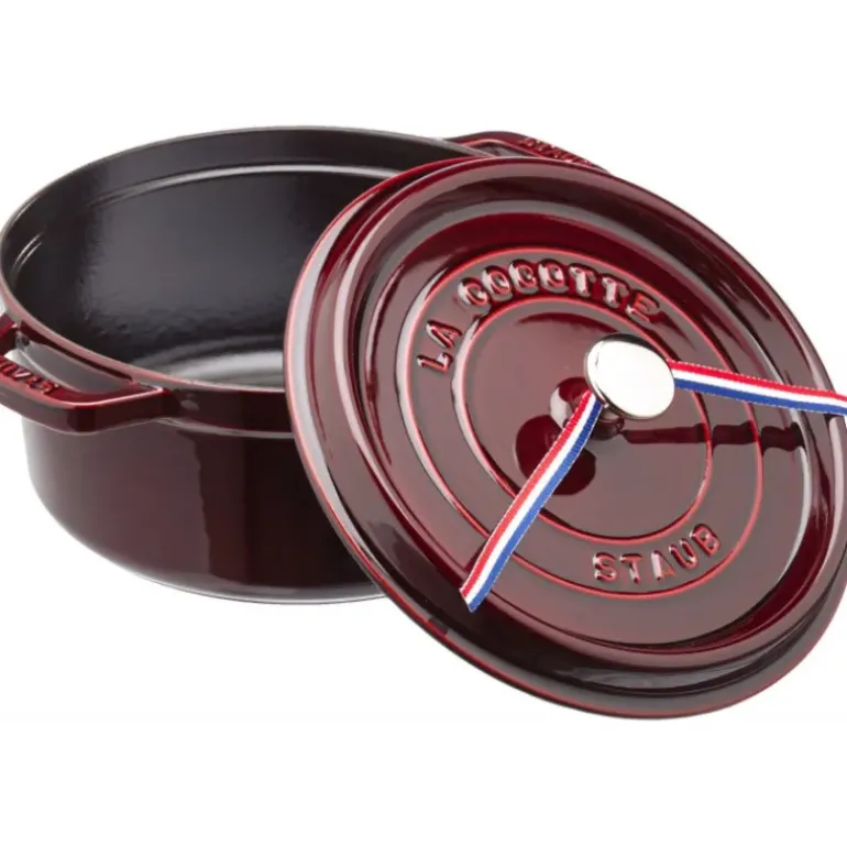 STAUB Cocotte Fonte Ronde 26 cm Grenadine Majolique 5,2 L