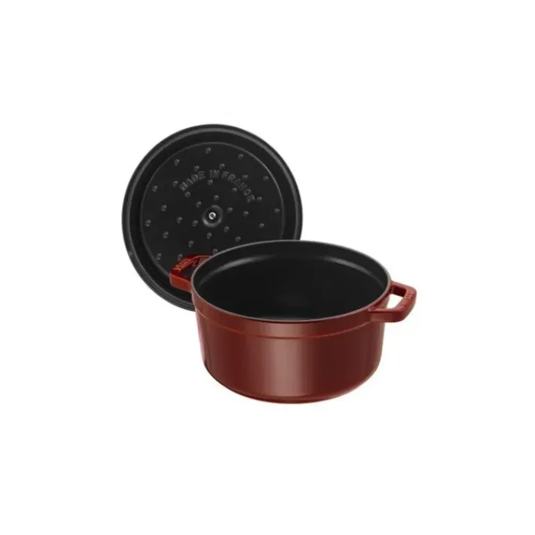 STAUB Cocotte Fonte Ronde 26 cm Grenadine Majolique 5,2 L