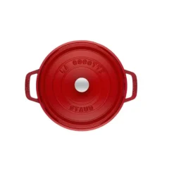STAUB Cocotte Fonte Ronde 22 cm Rouge Cerise 2,6 L