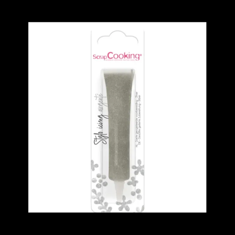 Stylo Alimentaire Icing Argenté 26 g Scrapcooking