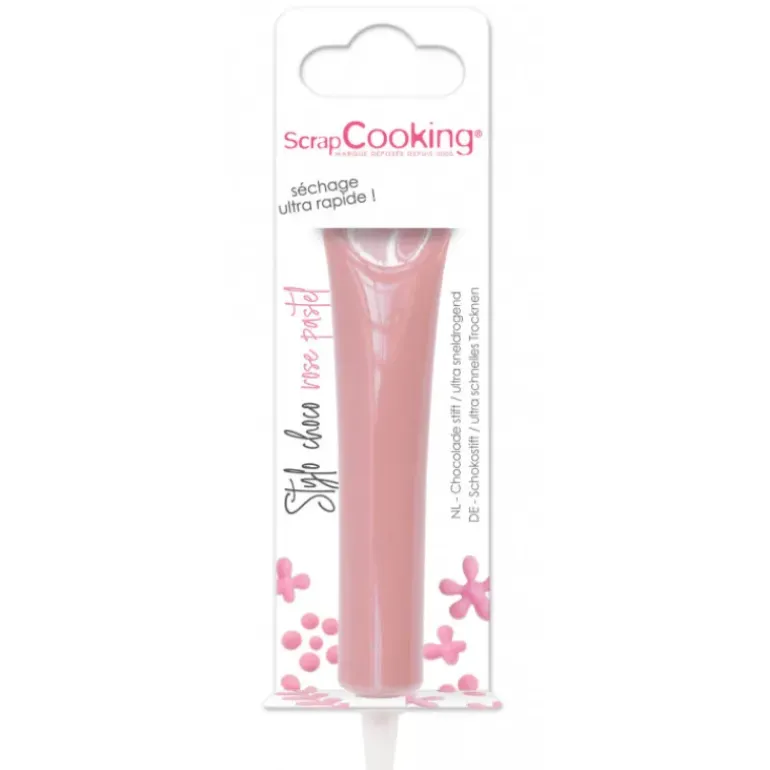 Stylo Chocolat Rose Pastel 25 g ScrapCooking