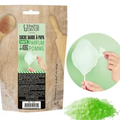 Sucre Barbe à Papa Pomme Verte 400 g Patisdécor