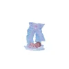 Sujet bapteme Fille Lit Rose 14 cm