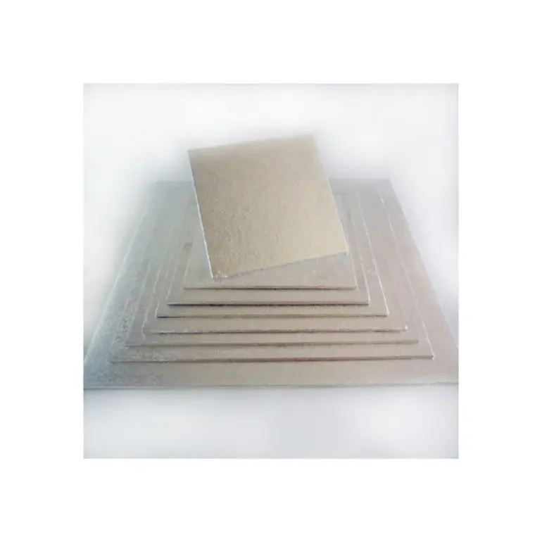 Support Gâteau Carré 27.5 x 0,4 cm Argenté Funcakes