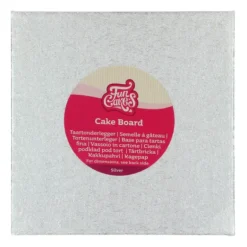 Support Gâteau Carré 15 x 0,4 cm Argenté Funcakes