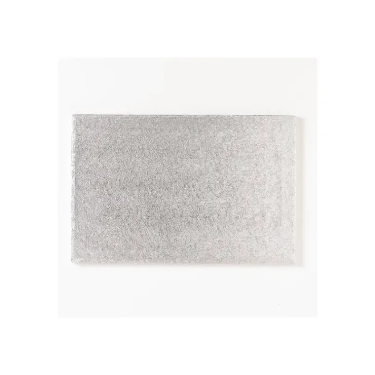 Support Gâteau Rectangle 40x30 cm Argenté Funcakes
