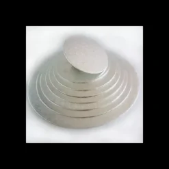 Support Gâteau Rond Ø30 x 0,4 cm Argenté Funcakes