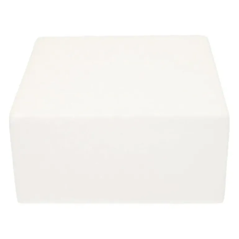 Support polystyrène carré H 10 cm - 20 x 20 cm