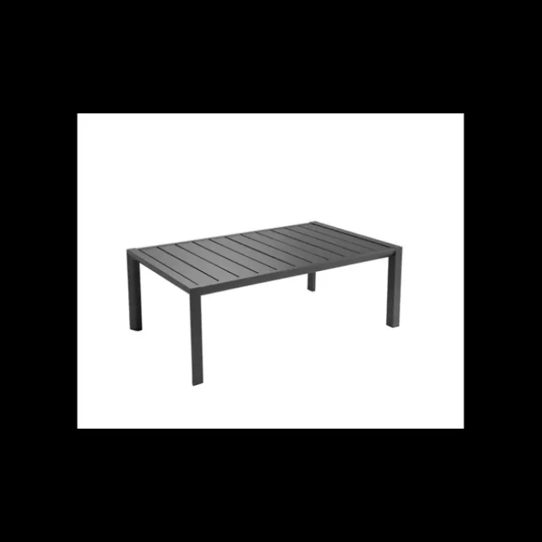Table Basse Rectangulaire 100 x 60 cm Noir Volcanique Sunset Grosfillex